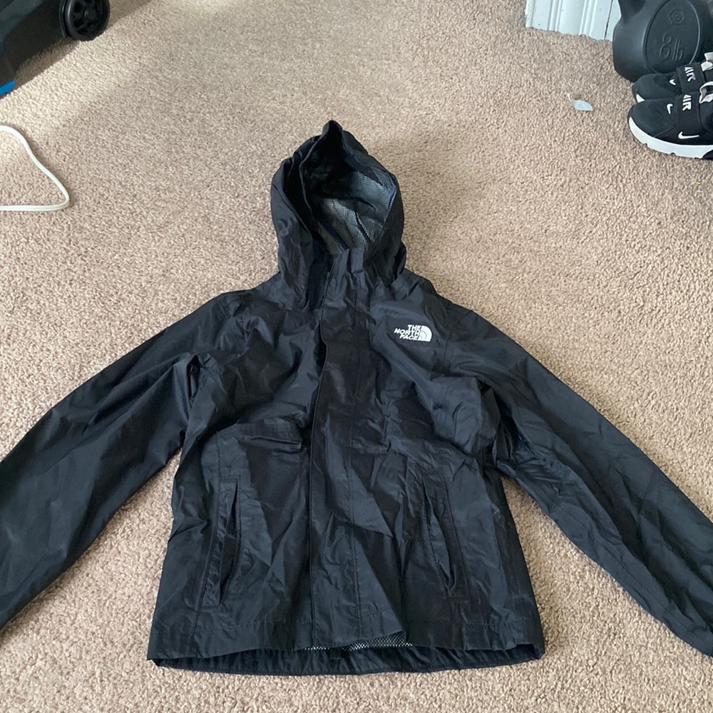 Girls northface rain jacket size 7/8